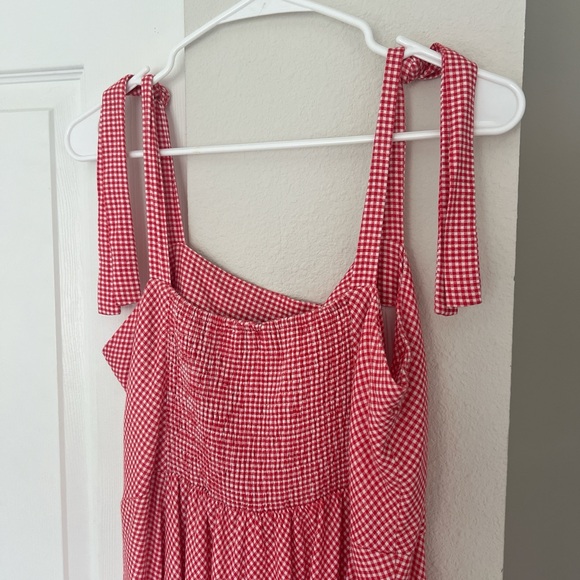 SOLD ♥️ Draper James RSVP Red Gingham Bow Strap Tomato Girl - Picture 4 of 5